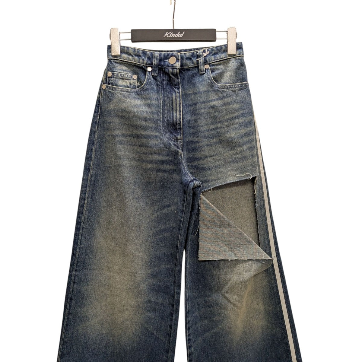 パンツ PETER DO COMBO DENIM Peter Do Combo Denim Jean in Light Blue & Medium Blue | FWRD