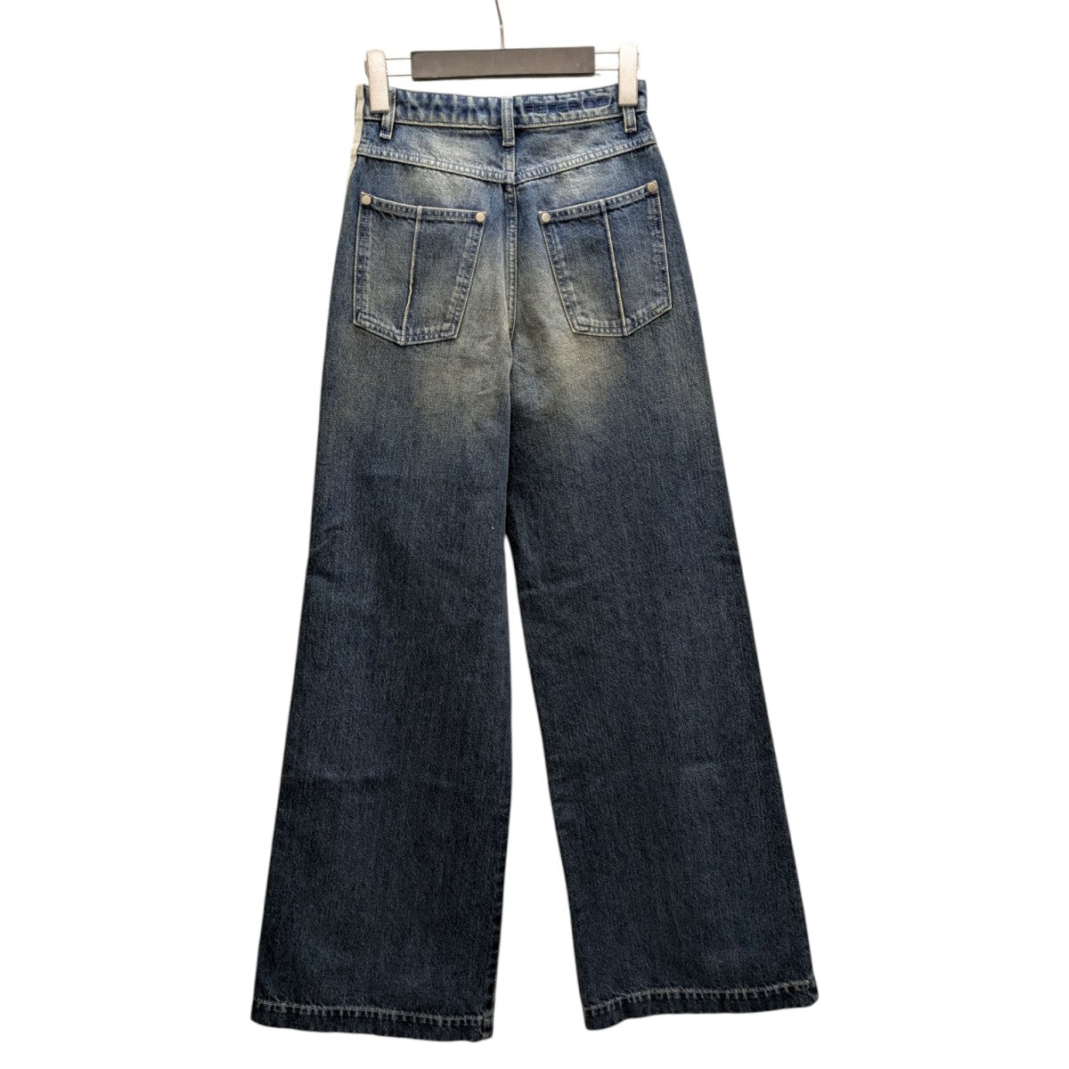 PETER DO(ピータードゥ) RIPPED STRAIGHT LEG JEANSサイドライン