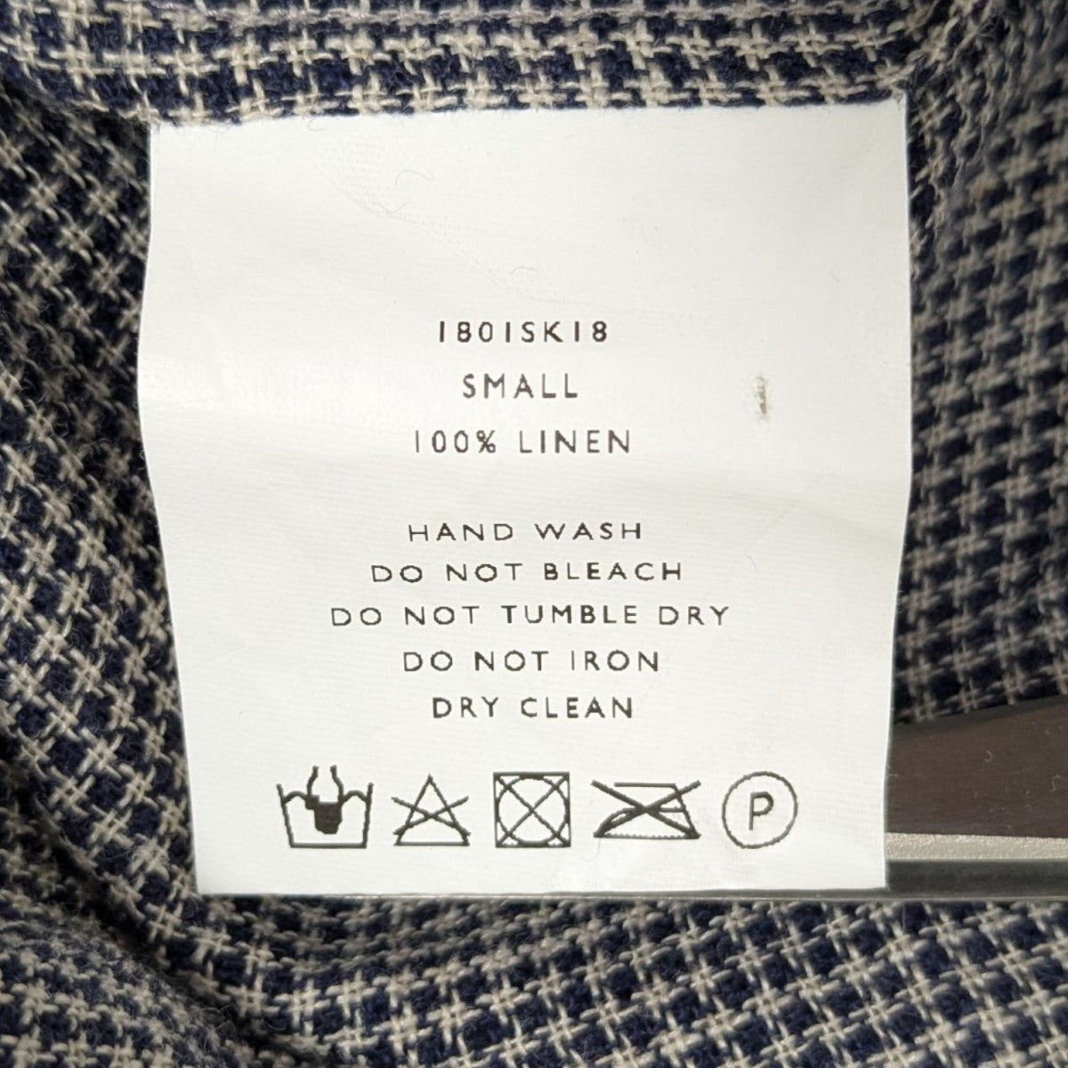 SHINYA KOZUKA(シンヤコヅカ) リネンチェックシャツI80ISKI8