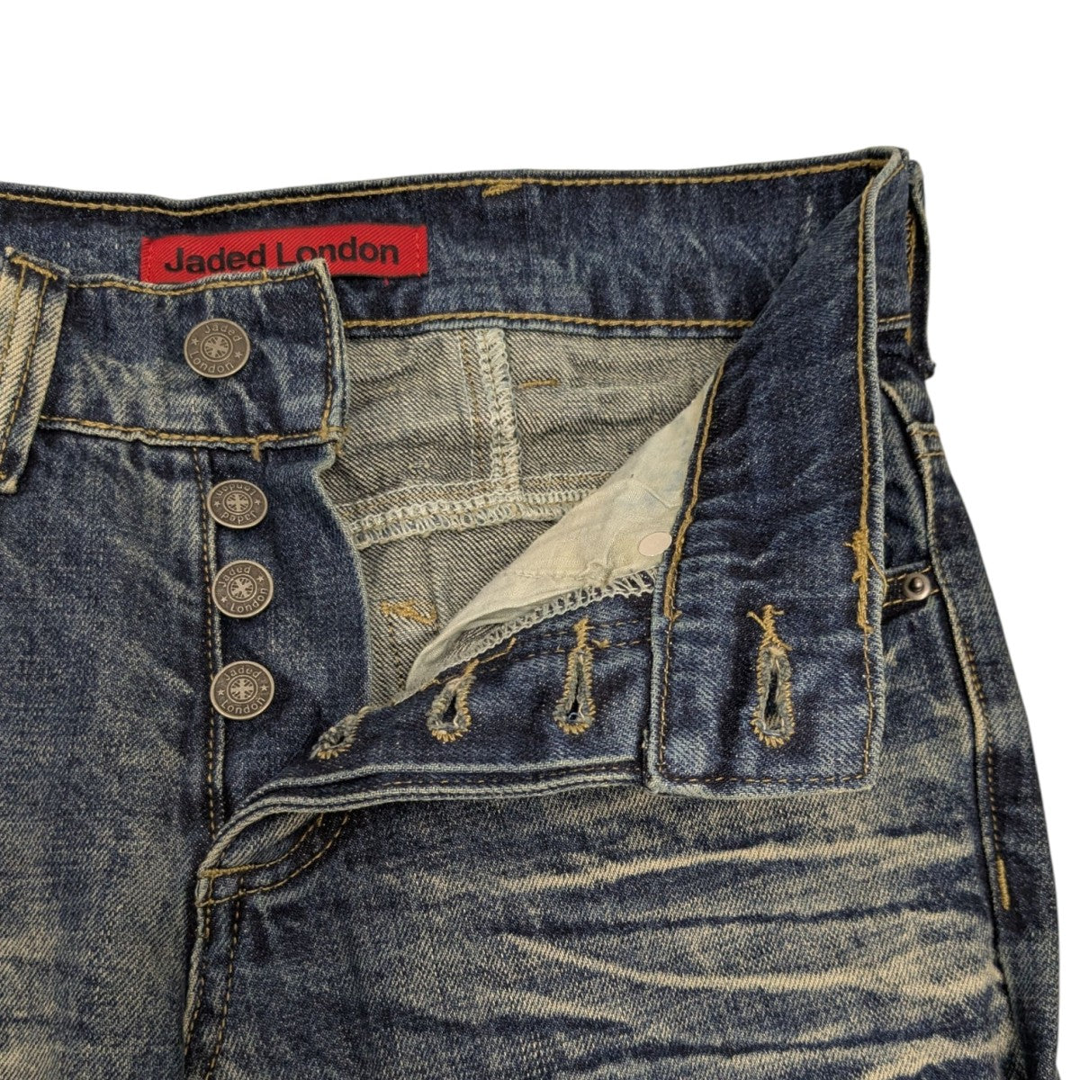 JADED LONDON(ジェイデッドロンドン) Mid Blue Drift Flared