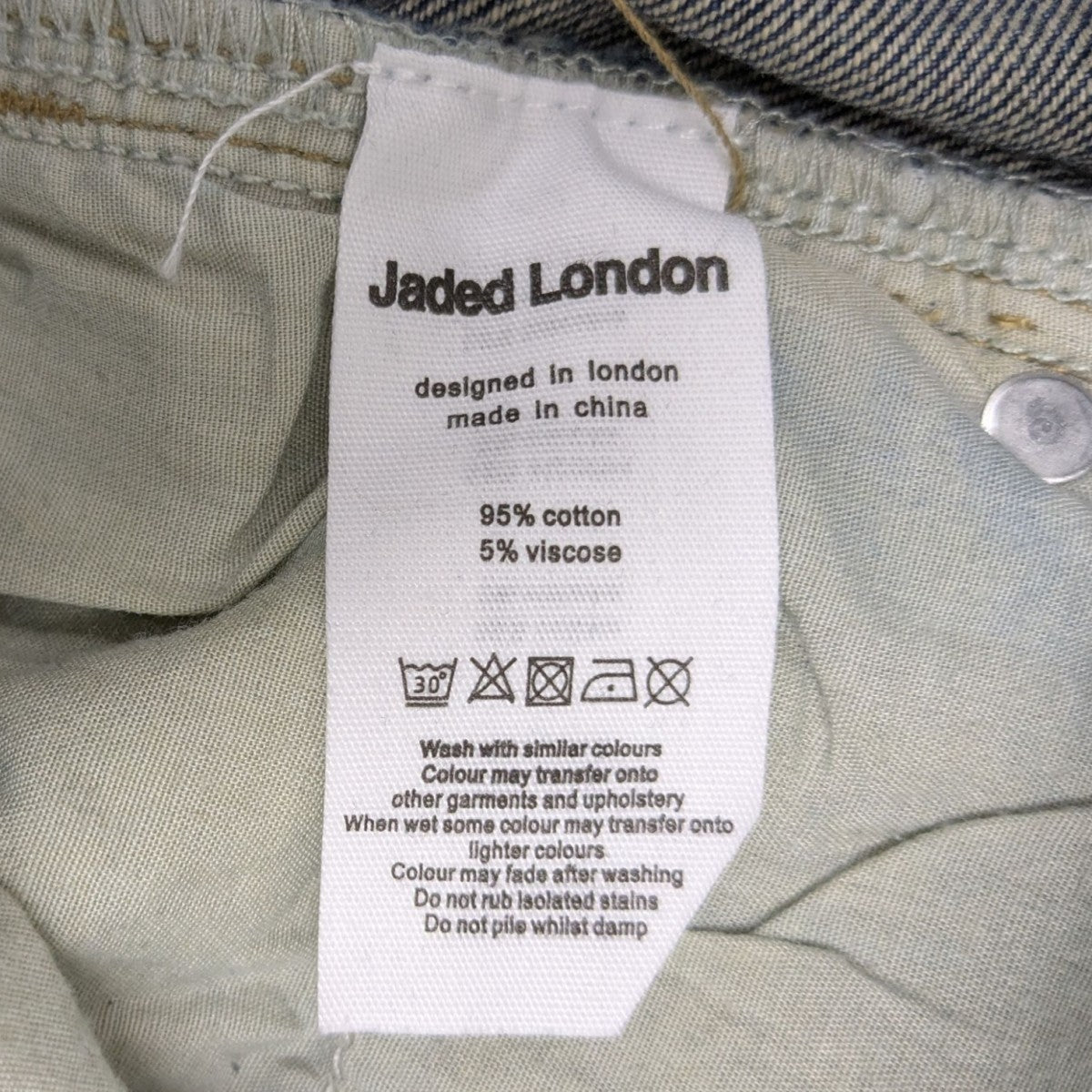 JADED LONDON(ジェイデッドロンドン) Mid Blue Drift Flared