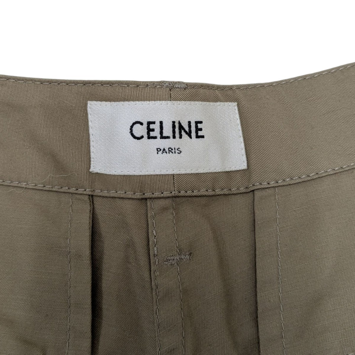 セリーヌ CELINE マカダム Cロゴデザイン ネイビー ショートパンツ38 セリーヌ CELINE マカダム Cロゴデザイン ネイビー ショートパンツ38