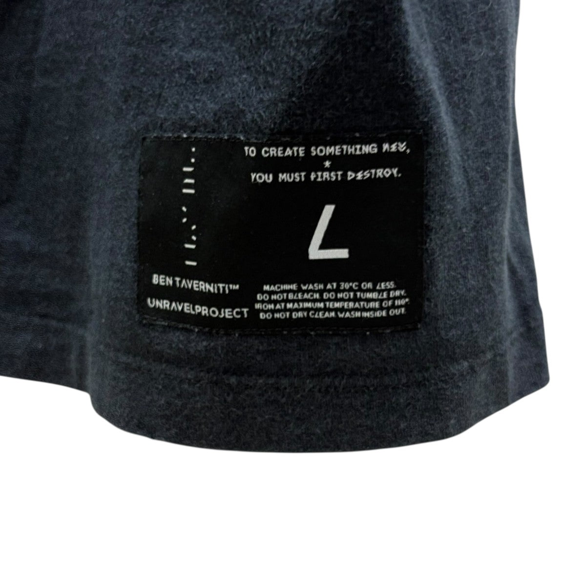 ben taverniti unravel project ロゴプリントTシャツ 古着・中古-4枚目のアイテム画像