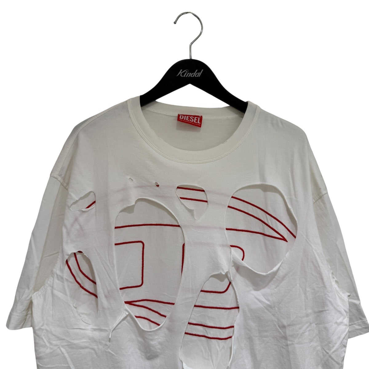 DIESEL 「オーバルD レイヤード＆ダメージTシャツ」レイヤード＆ダメージTシャツA09895 古着・中古-3枚目のアイテム画像