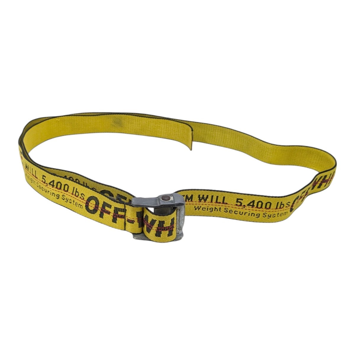 最終価格♂♀新品・テープベルト【 Off-White】ベージュ フリー