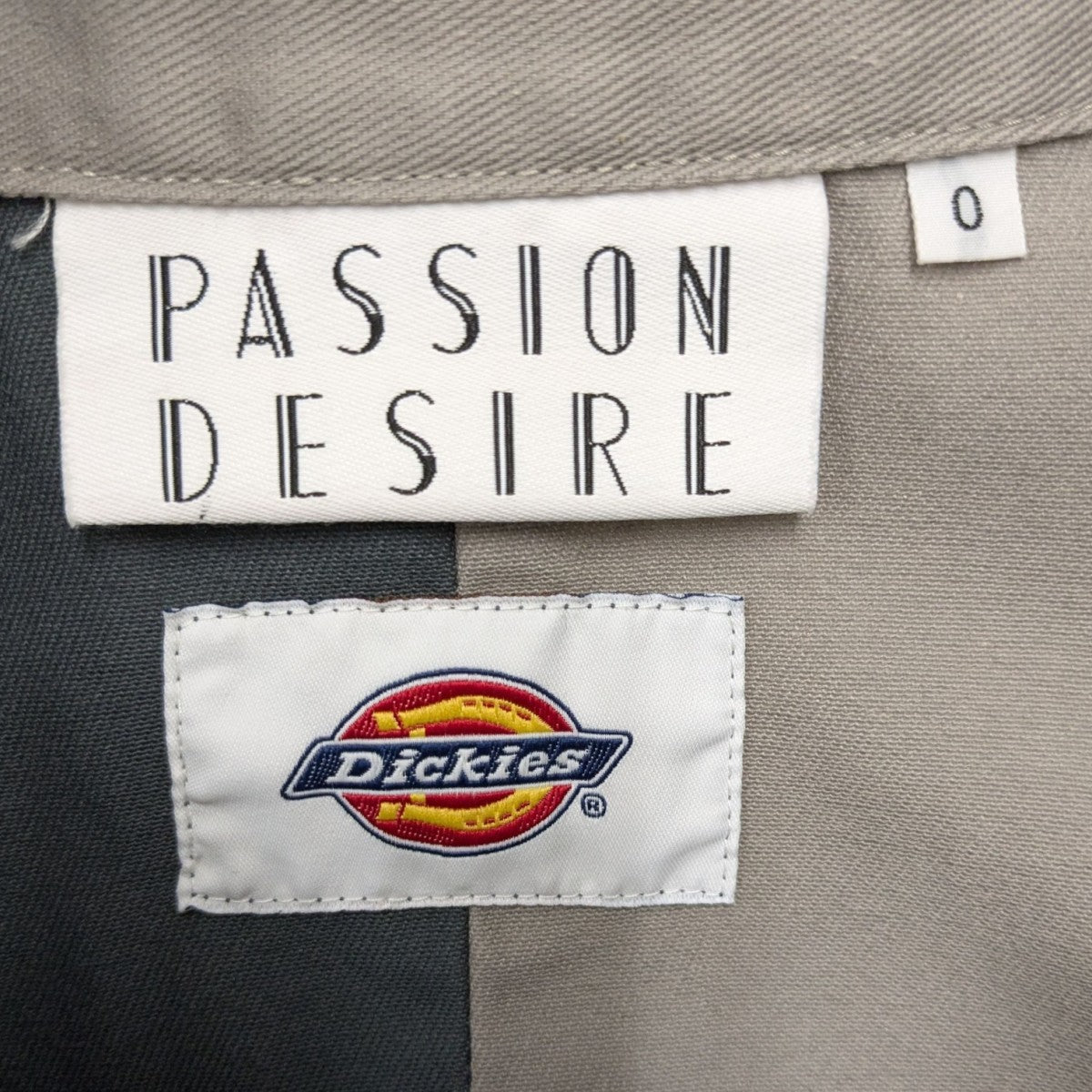 Dickies COVERALL L ベージュ【半袖】 Dickies Coverall Beige Workwear Jumpsuit XL Shortsleeves