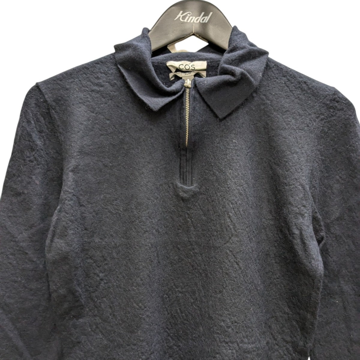 COS コス ハーフジップカットソー KNITTED HALF-ZIP JUMPER ニットハーフジッパーセーター｜COS