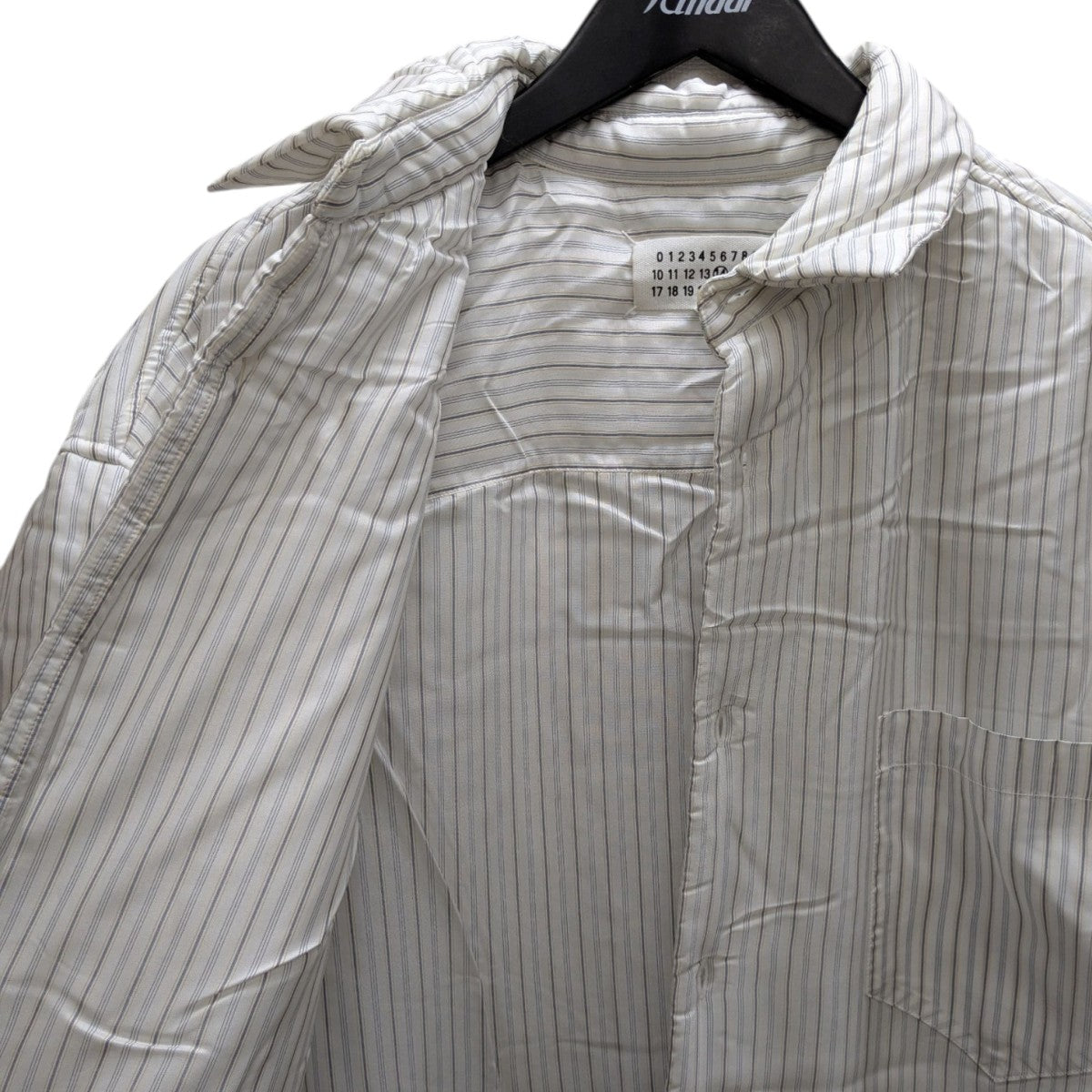 Maison Margiela(メゾンマルジェラ) ストライプ中綿シャツジャケット