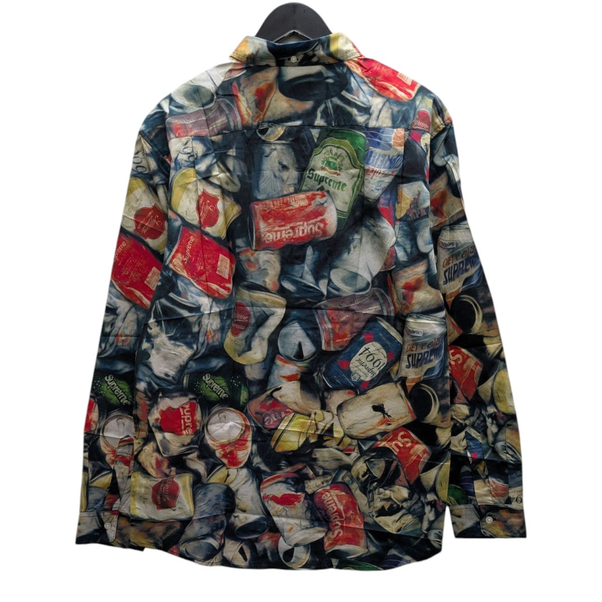 Supreme(シュプリーム) Cans Shirt総柄シャツ ブラック サイズ