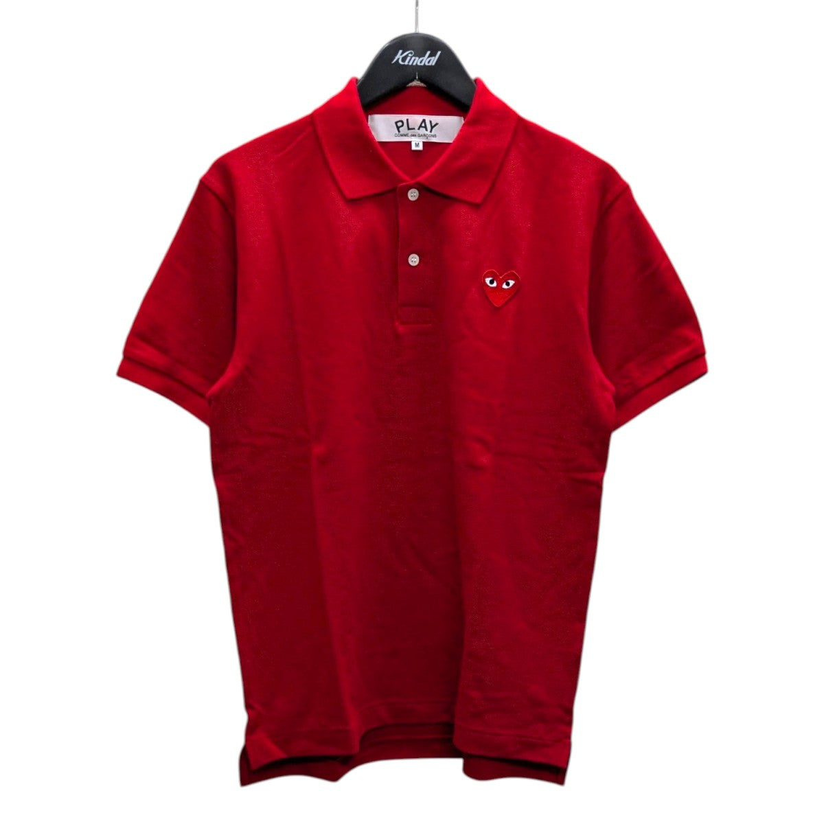 COMME des GARCONS PLAY 長袖ポロシャツ L PLAY COMME des GARCONS(プレイコムデギャルソン) ポロシャツ AX