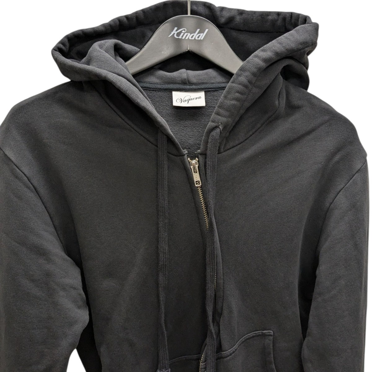 Vaquera(ヴァケラ) TWISTED HOODIE ジップパーカー VAQ08T009 ブラック