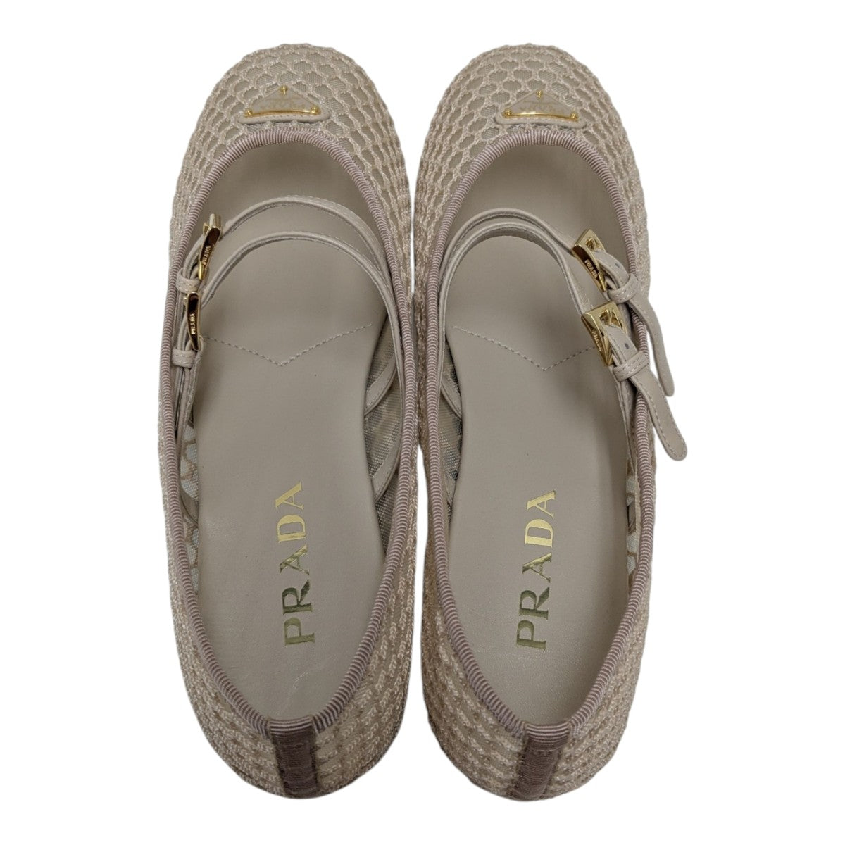 PRADA(プラダ) メッシュバレリーナシューズ1F915N 1F915N