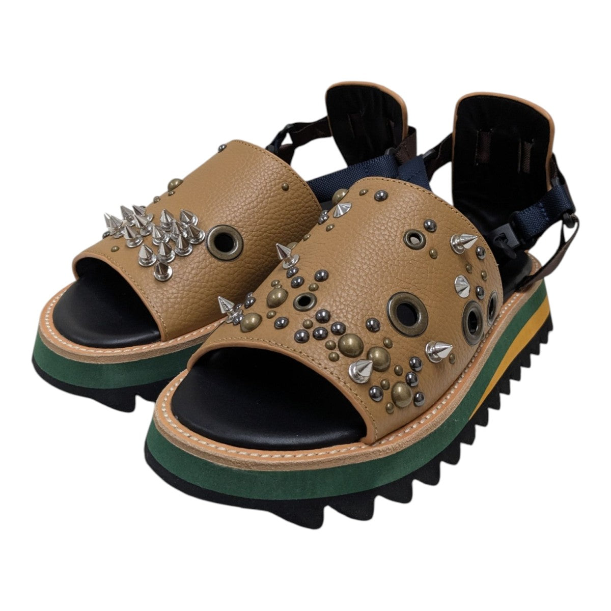 kolor 25SS サンダル KOLOR(カラー) 25SSレザーサンダル25SCL-A02502 25SCL-A02502 ブラウン
