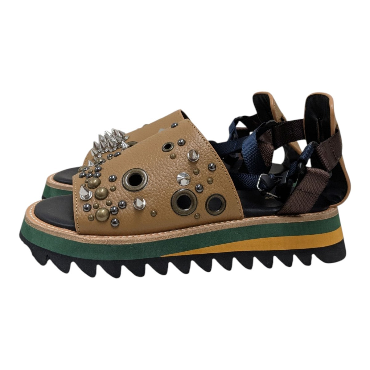 KOLOR(カラー) 25SSレザーサンダル25SCL-A02502 25SCL-A02502 ブラウン
