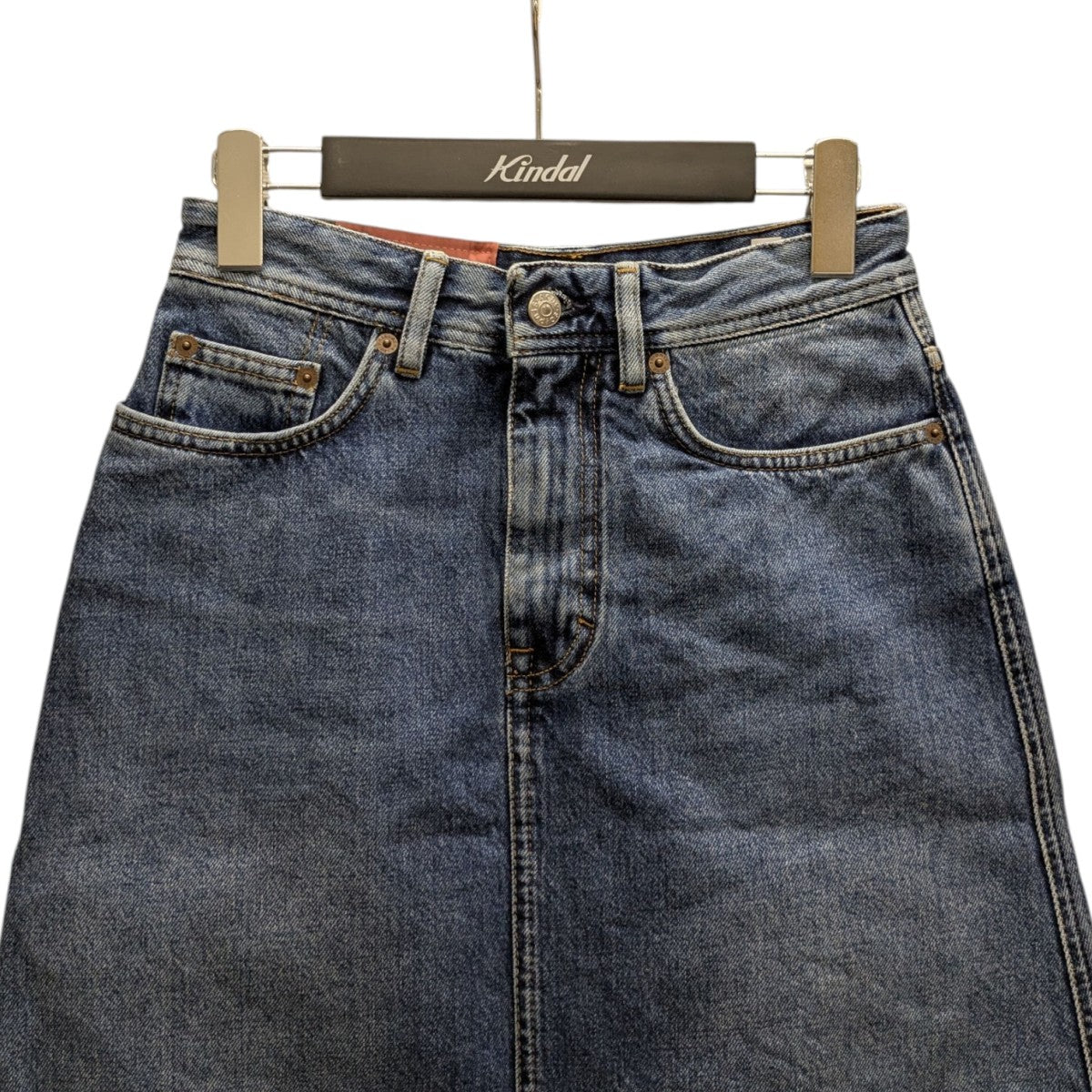 【Acne Studios】ミッドブルーのダメージ デニムスカート Acne Studios - デニムミニスカート - ミッドブルー