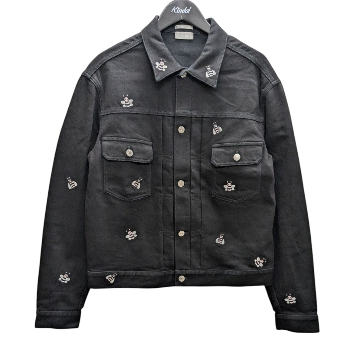 Dior Homme×KAWS Bee刺繍 ブルゾン 923C443W9393 ブラック