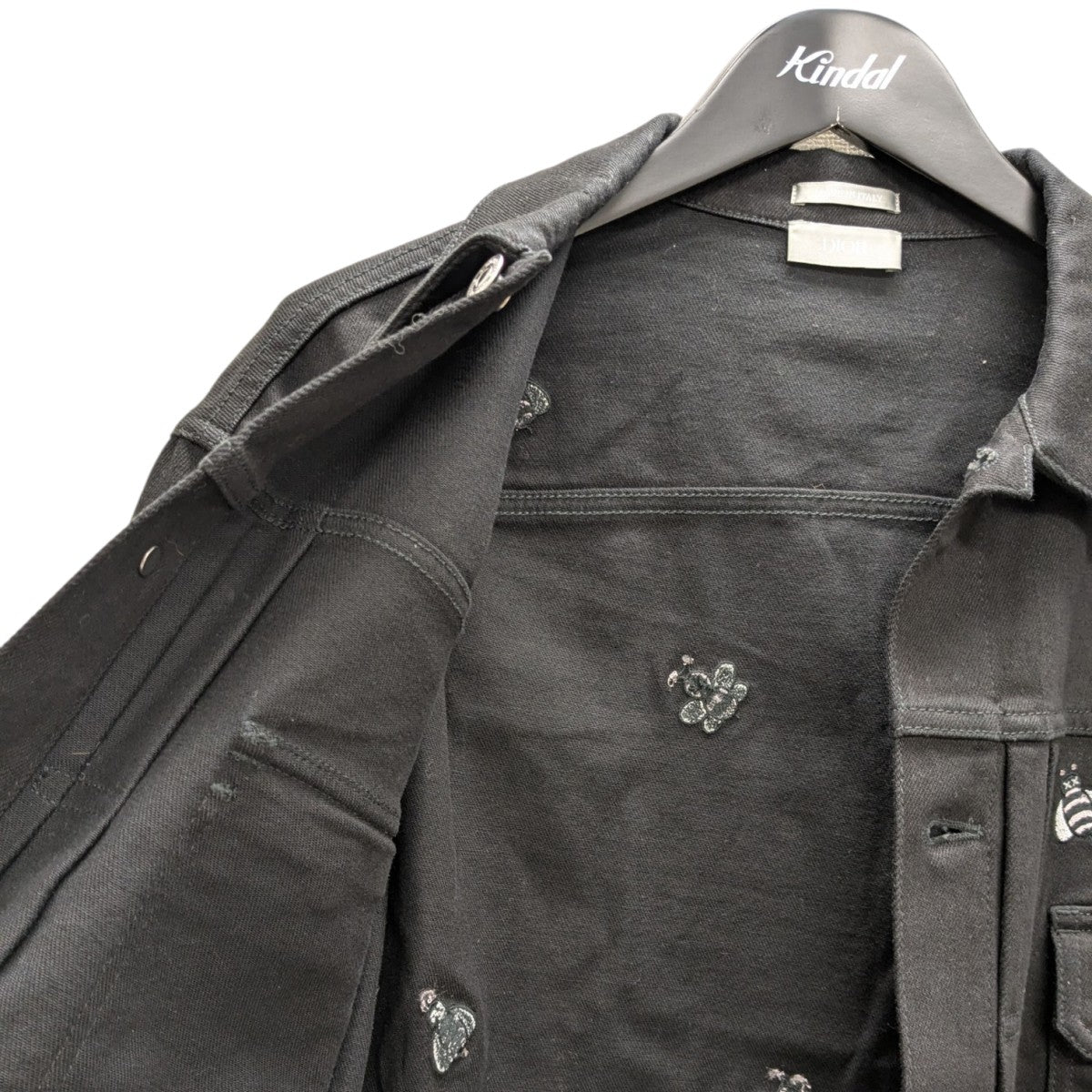 Dior Homme×KAWS Bee刺繍 ブルゾン 923C443W9393 ブラック