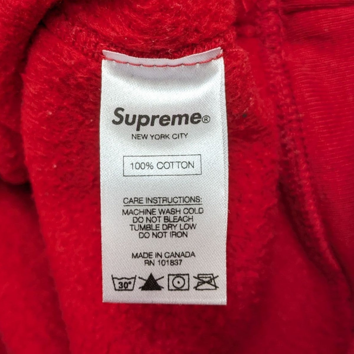 16fw Supreme × slayer cutter crew neck 赤 Supreme(シュプリーム) Slayer Cutter Crewneckスレイヤー