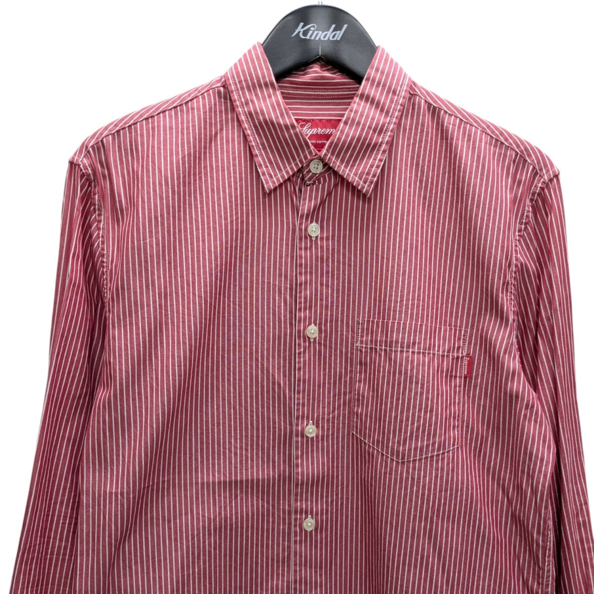 Supreme ストライプ長袖シャツ M Supreme シュプリーム 19AW Blue Stripe Denim Shirt ブルー