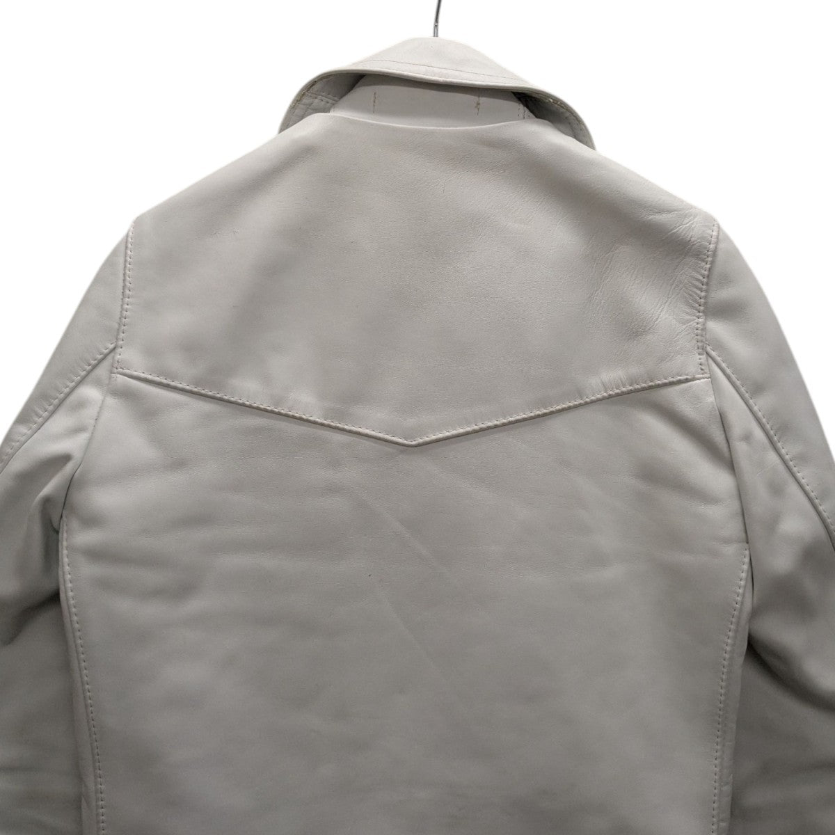 NICKEL SON ホワイト フライトJKT L オールレザー Lewis Leathers(ルイスレザーズ) LIGHTNING ライトニングレザー
