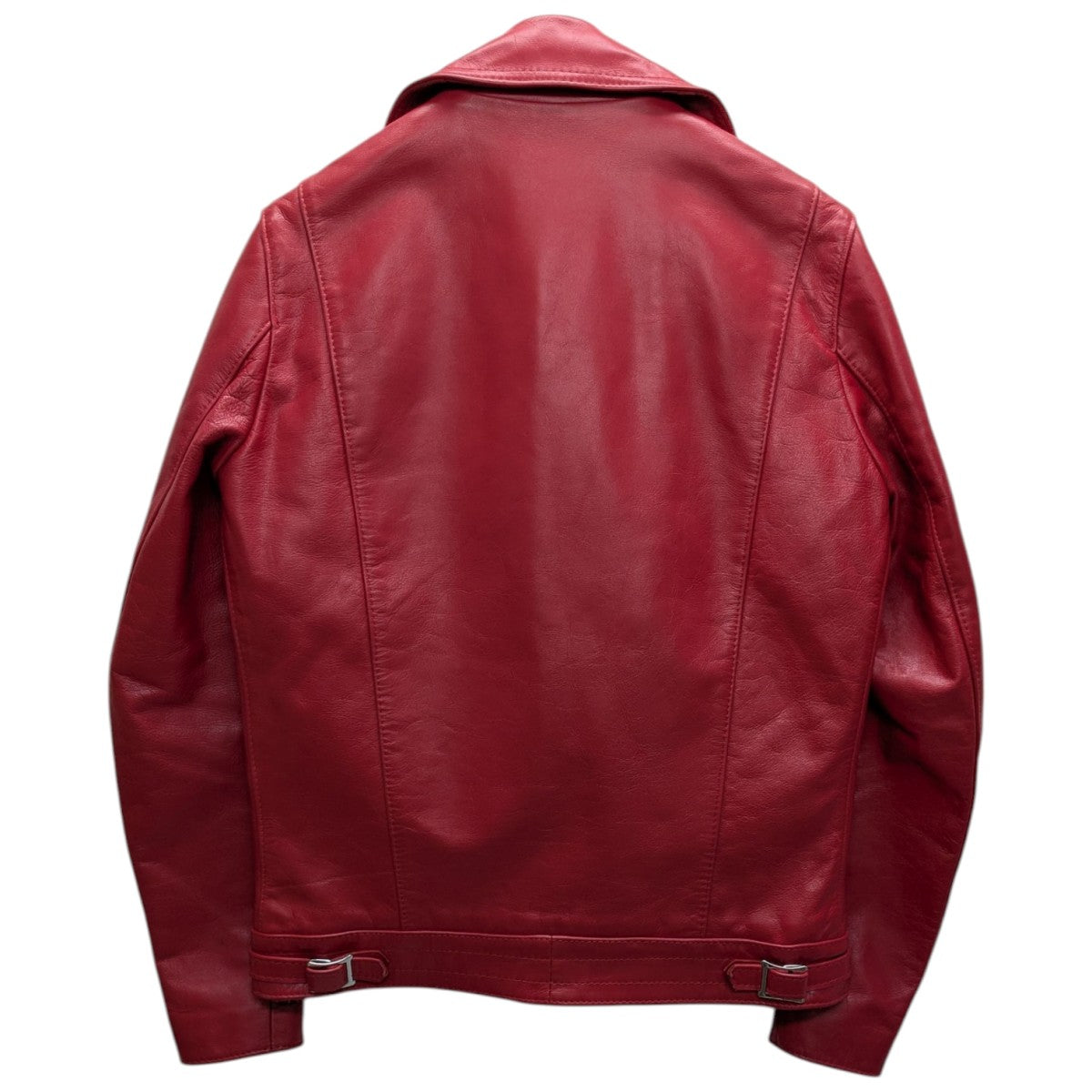 『専用』Lewis Leathers レザーライダースジャケット レッド 70's】Vintage Lewis Leathers Red Leather Riders Jacket Size