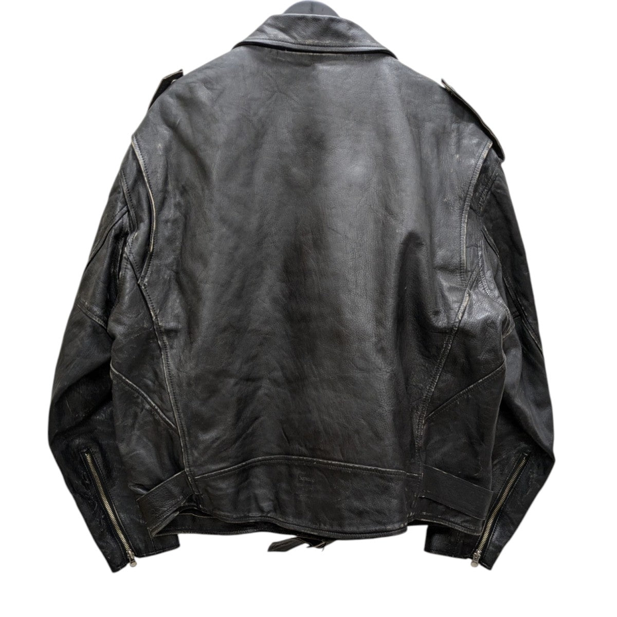Supreme×blackmeans Painted Leather Motorcycle Jacket