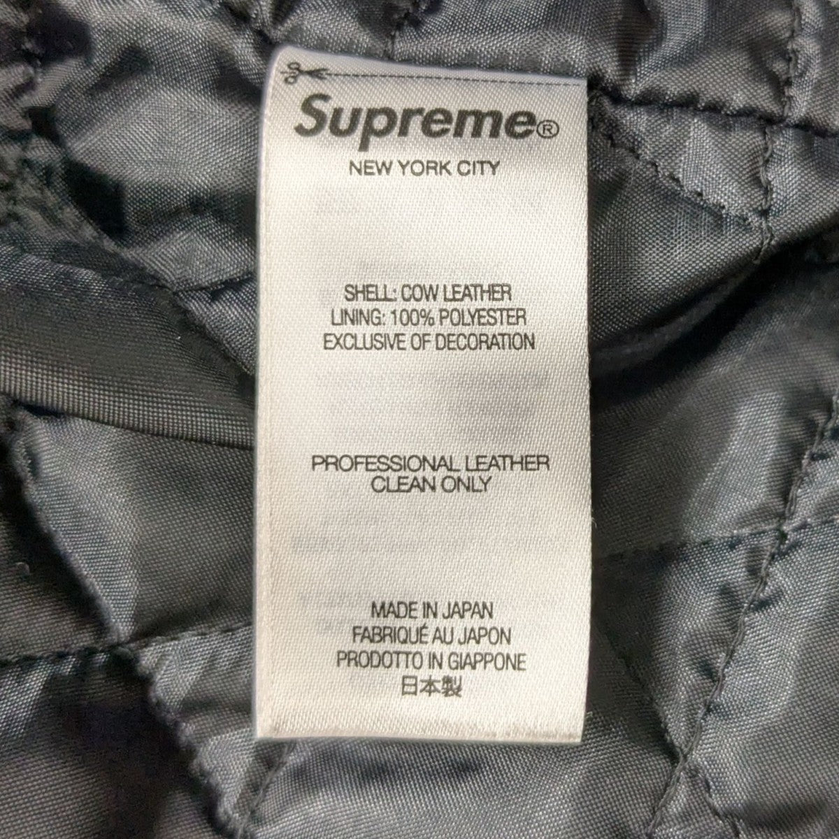 Supreme×blackmeans Painted Leather Motorcycle Jacketライダース