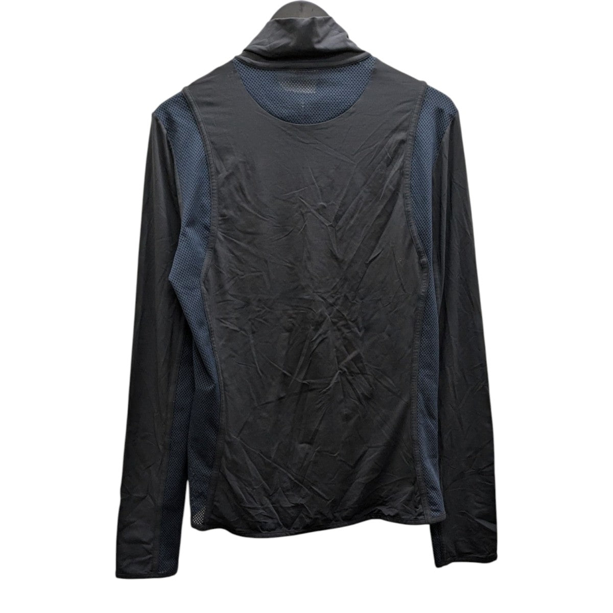 PRADA SPORT 中綿シャツジャケット M ブラック　袖ロゴあり ナイロン プラダ PRADA プラダスポーツ ナイロンジャケット シャツ