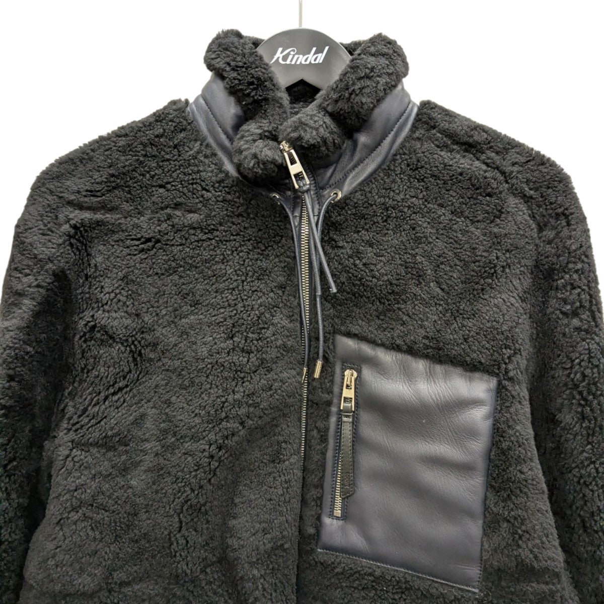 LOEWE(ロエベ) LEATHER SHEARLING JACKET レザーシアリングジャケット