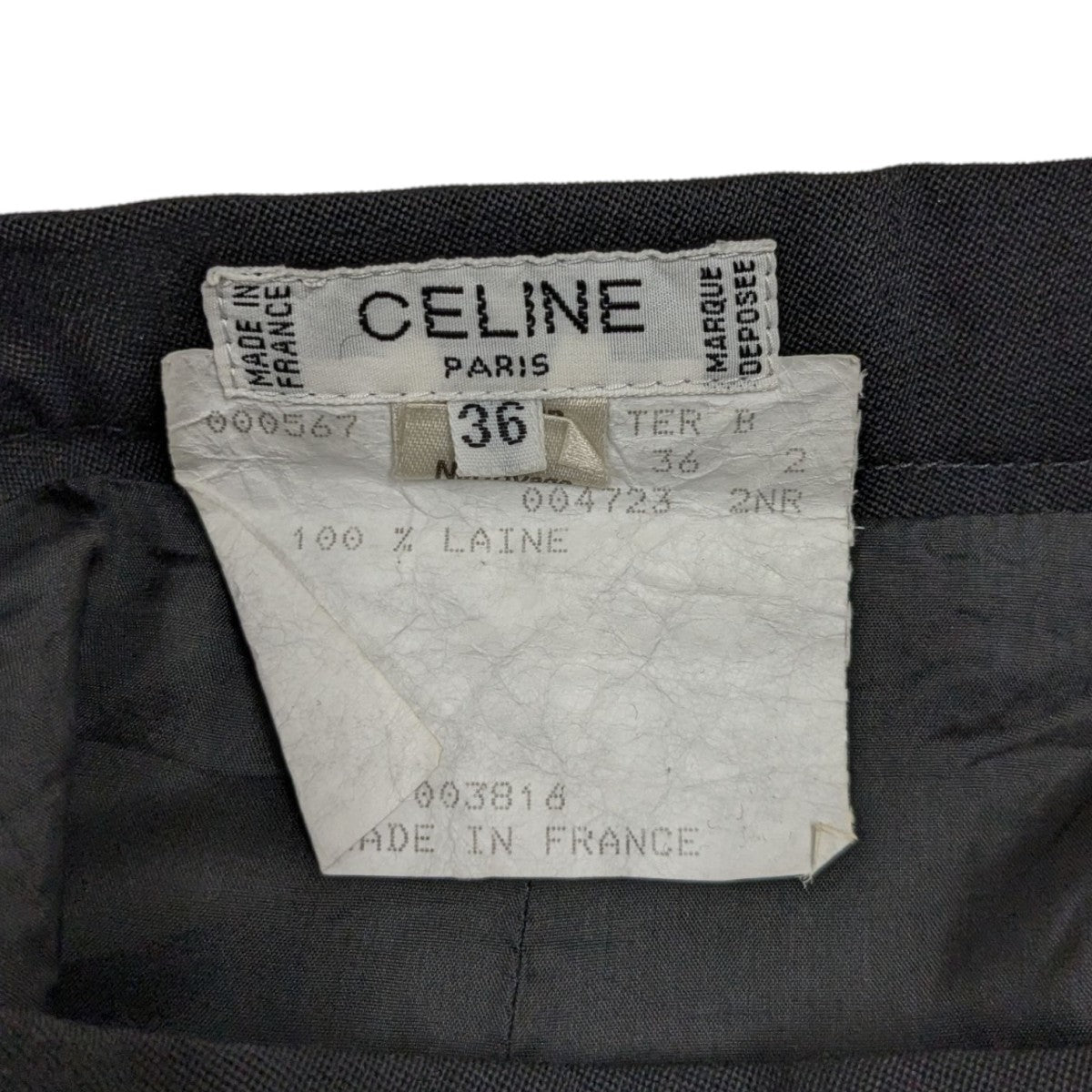 CELINE ブラック キュロットスカート 36 スウィッチングスカート(ブラック) | Syell Raffiné