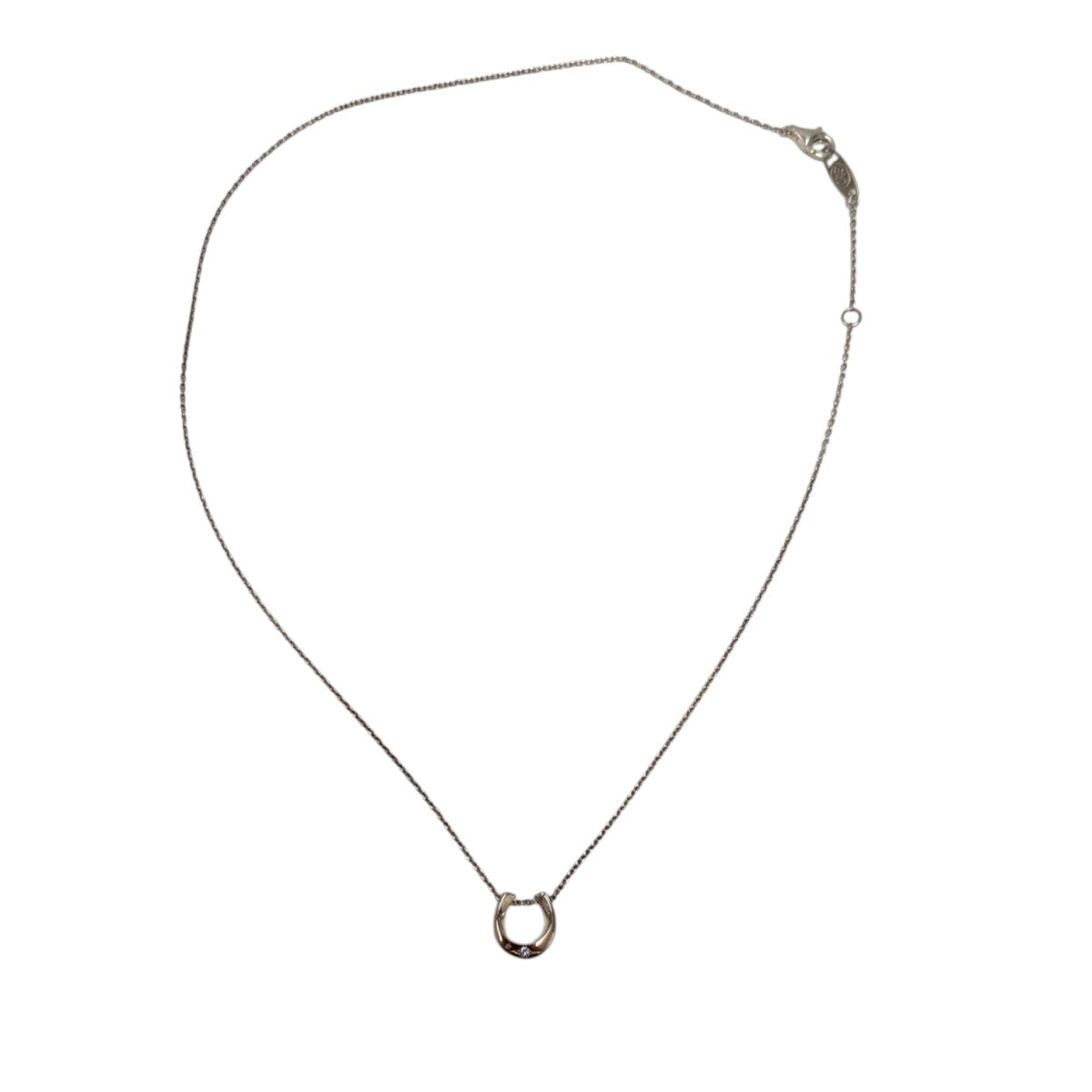 STAR JEWELRY 0．01ctダイヤモンドホースシューネックレス 古着・中古-2枚目のアイテム画像