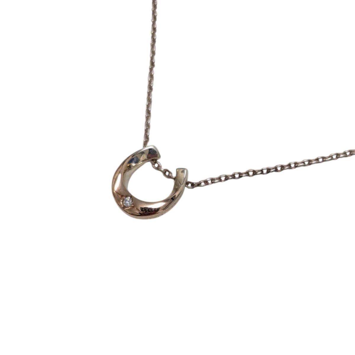 STAR JEWELRY 0．01ctダイヤモンドホースシューネックレス 古着・中古-3枚目のアイテム画像