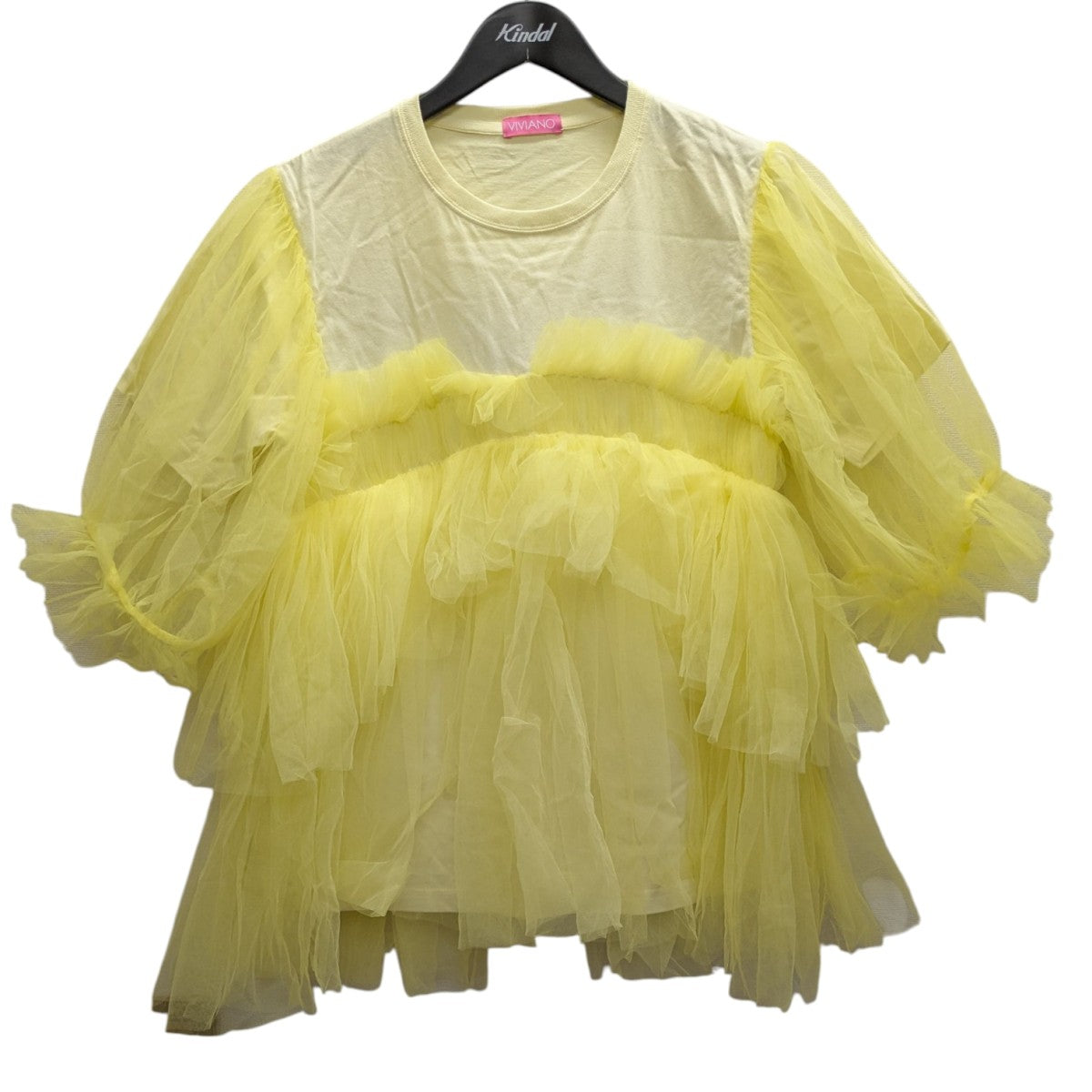 VIVIANO チュールTシャツ VIVIANO(ヴィヴィアーノ) チュールデザインTシャツ VS-SS24-CS04