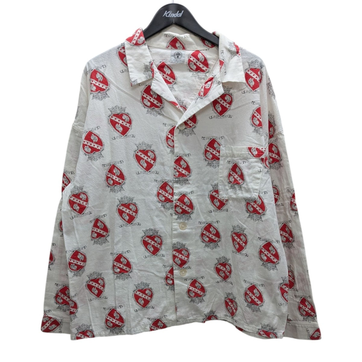 SAINT MICHAEL(セントマイケル) PJ SHIRT heart WHITE パジャマ
