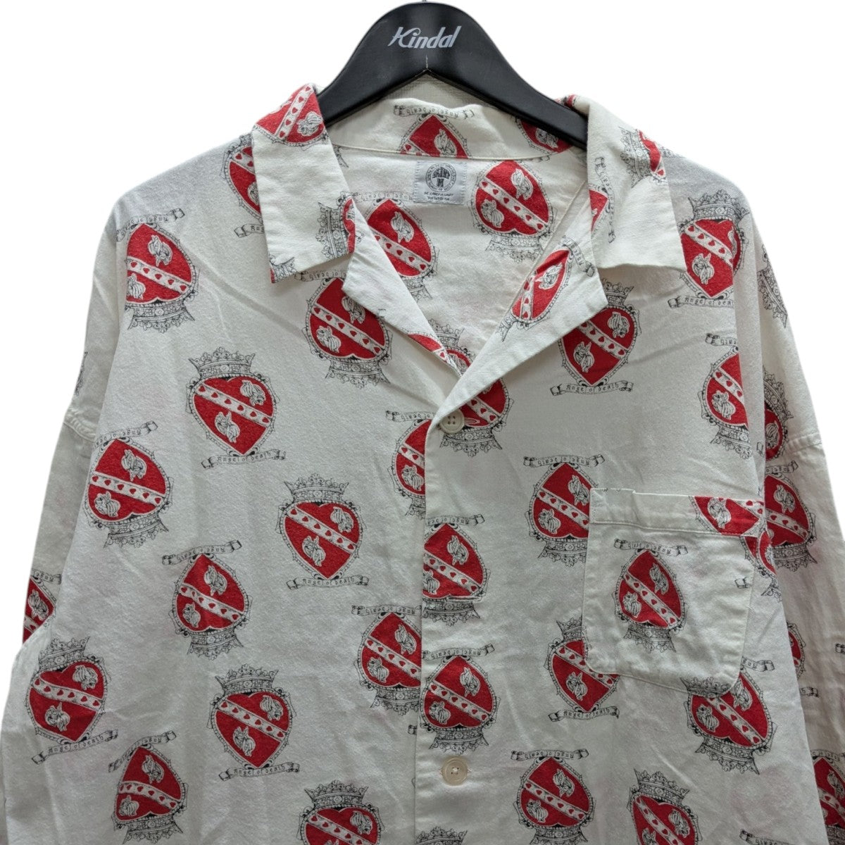 SAINT MICHAEL(セントマイケル) PJ SHIRT heart WHITE パジャマ