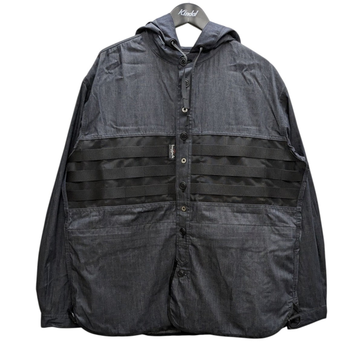 JUNYA WATANABE MAN シャツジャケット／ライオイル×エステルマットクロス 古着・中古-1枚目のアイテム画像