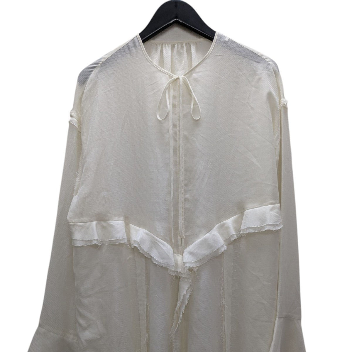 Ameri Vintage シアーロングスリーブワンピース Ameri VINTAGE(アメリビンテージ) SHEER CUT OFF LONG TOPロング