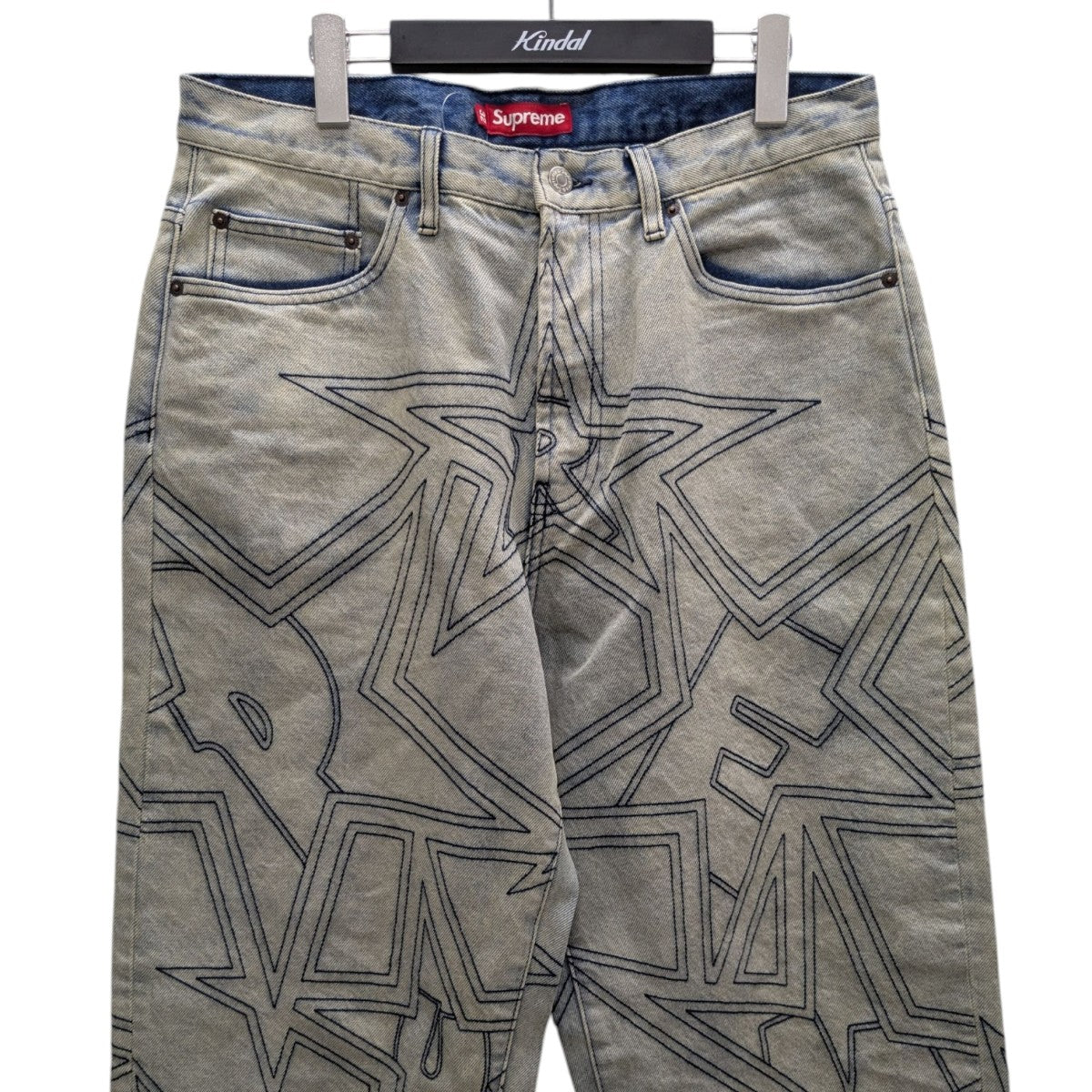 スターチーム デニム パンツ ダブルニー カーキ スケーター Supreme スターチーム デニムstarteam olive zip off jeans32 - メルカリ