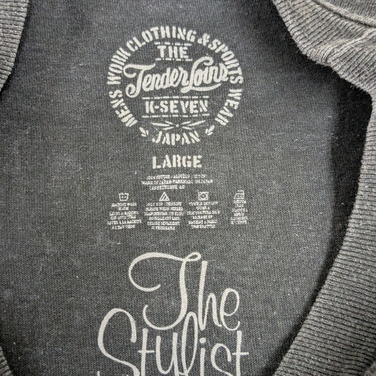 TENDERLOIN×The Stylist Japan プリントTシャツ グレー サイズ L