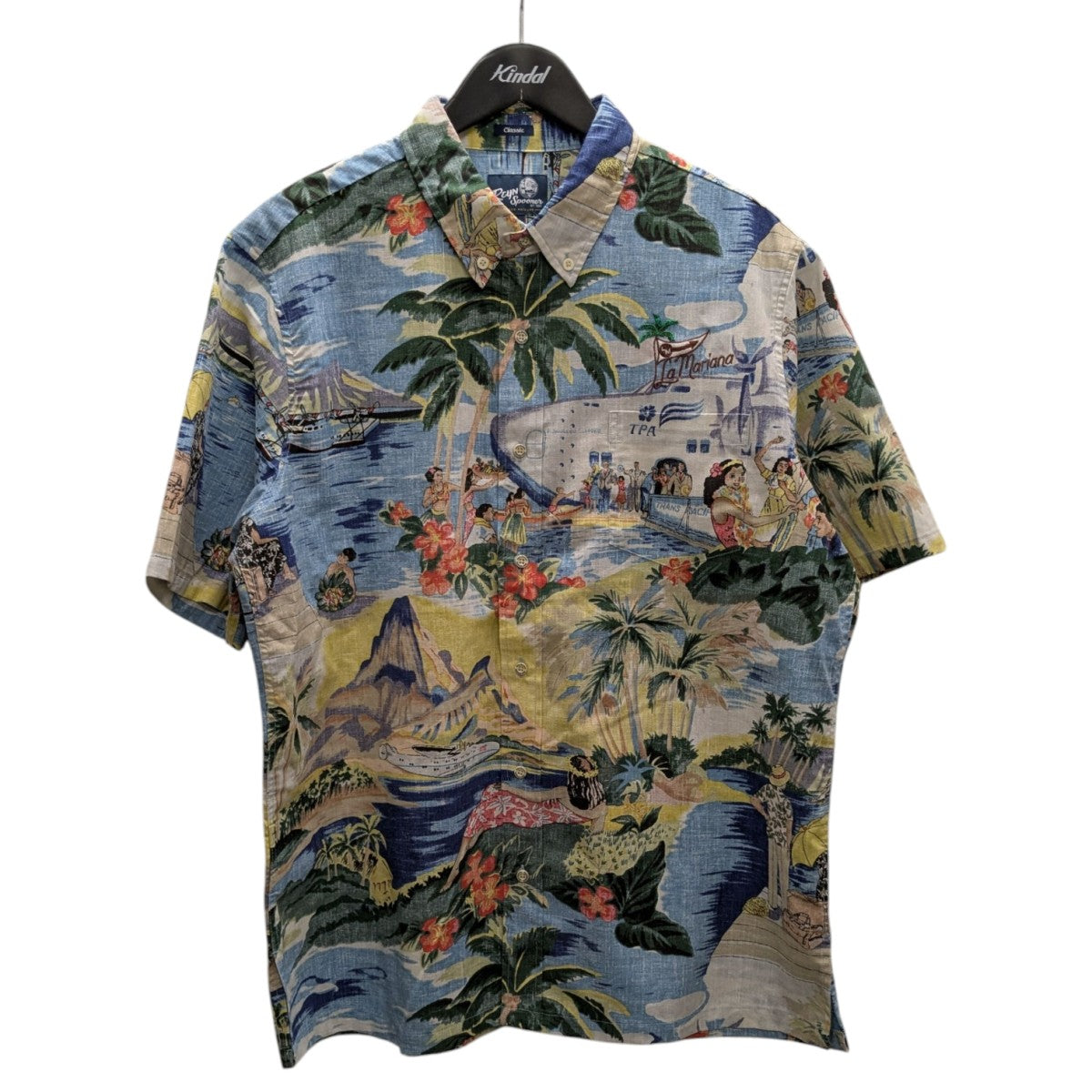 古着　Reyn Spooner アロハシャツ 半袖 サイズL reyn spooner L/古着 レインスプーナー 半袖 ハワイアン シャツ