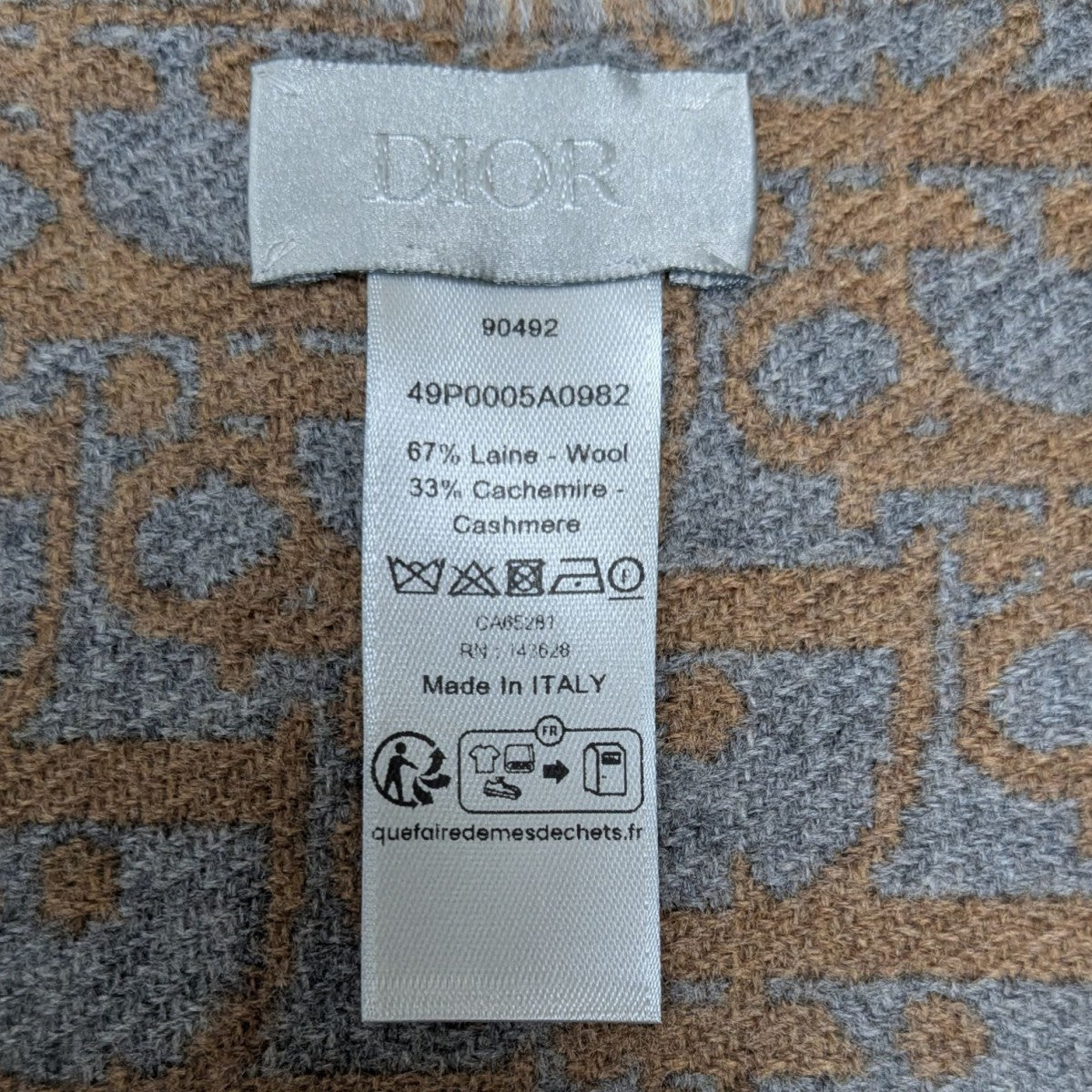 クリスチャンディオール ウール オブリーク柄 ニットマフラー ベージュ 楽天市場】クリスチャン・ディオール マフラー オブリーク