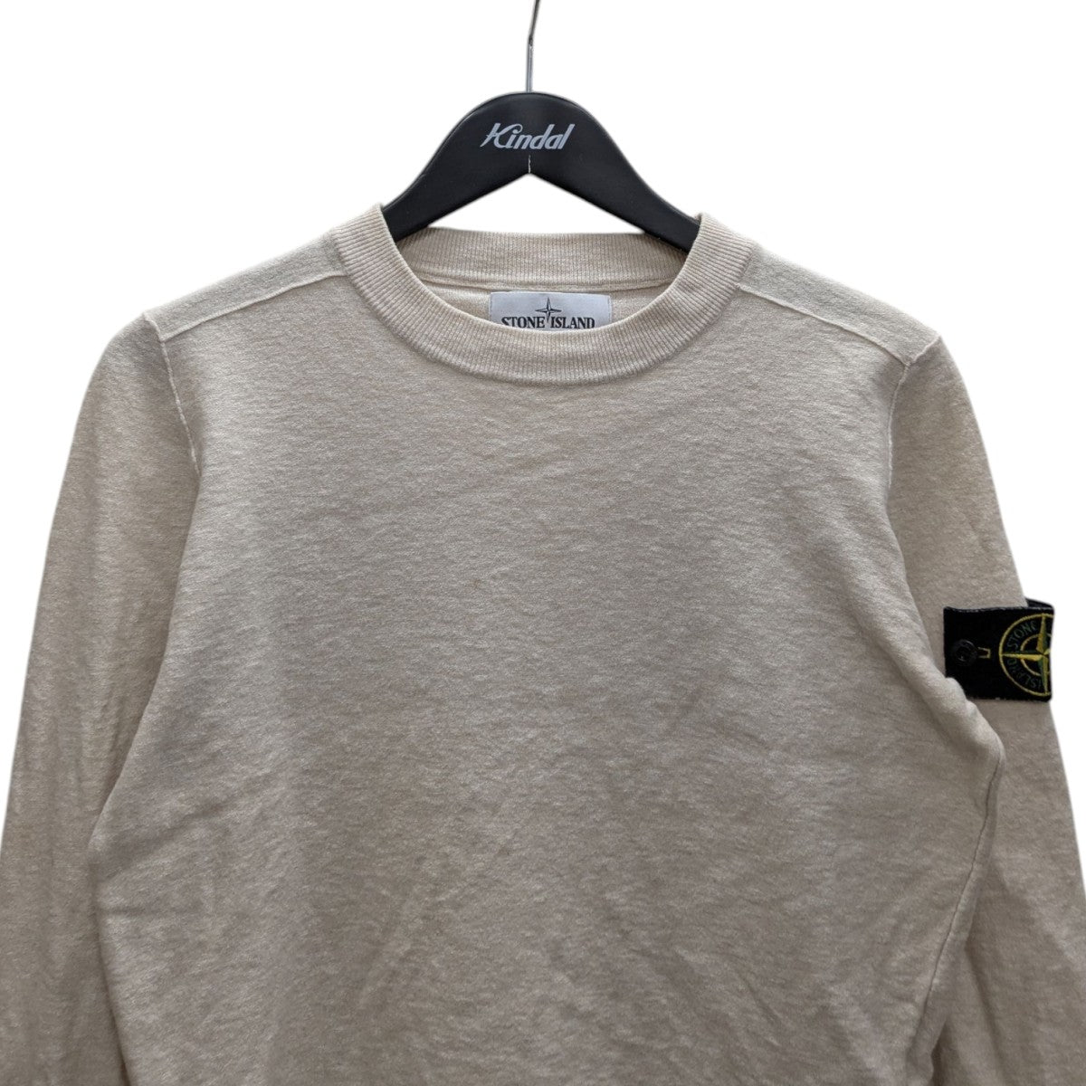 俺*な様 Stone  ストーンアイランド グレー コットン ニット STONE ISLAND - 5100050 / KNIT / ニットセーター (グレー