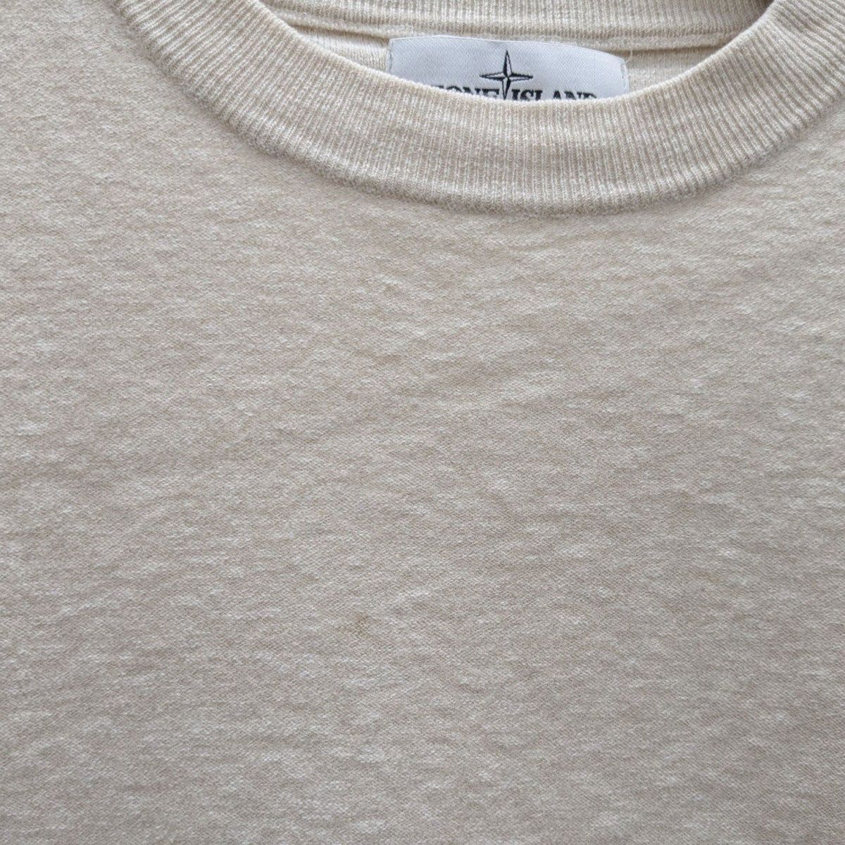 俺*な様 Stone  ストーンアイランド グレー コットン ニット STONE ISLAND - 5100050 / KNIT / ニットセーター (グレー