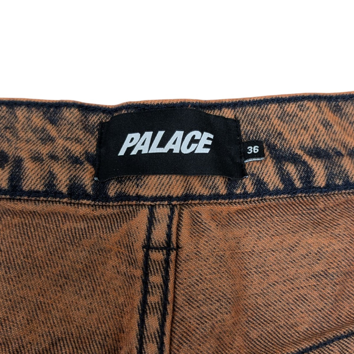 PALACE(パレス) acid shortsデニムショートパンツ サーモン
