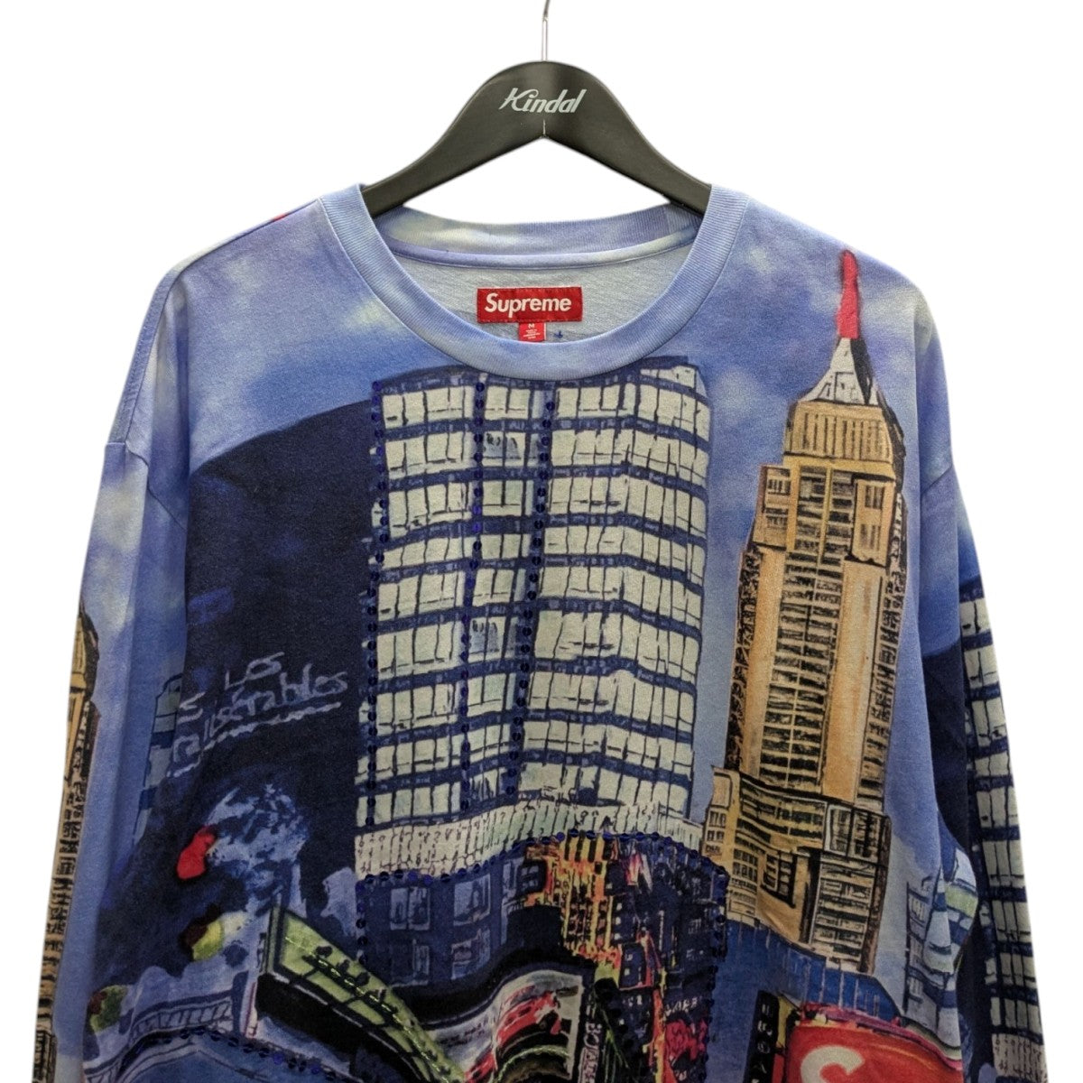 skyline sequin l s topプリントロングＴシャツ