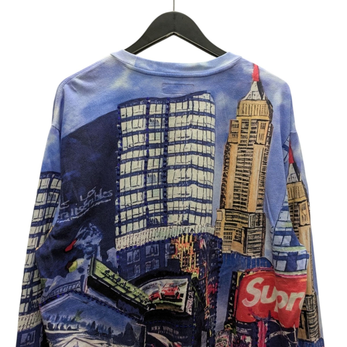 Supreme(シュプリーム) skyline sequin l s topプリントロングT