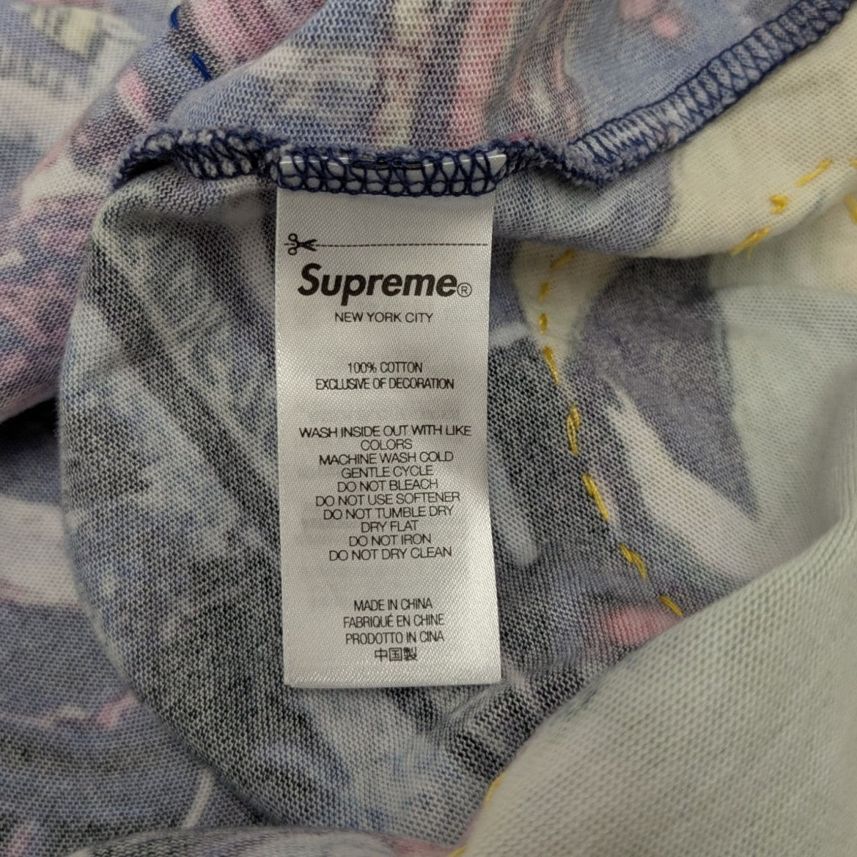 skyline sequin l s topプリントロングＴシャツ