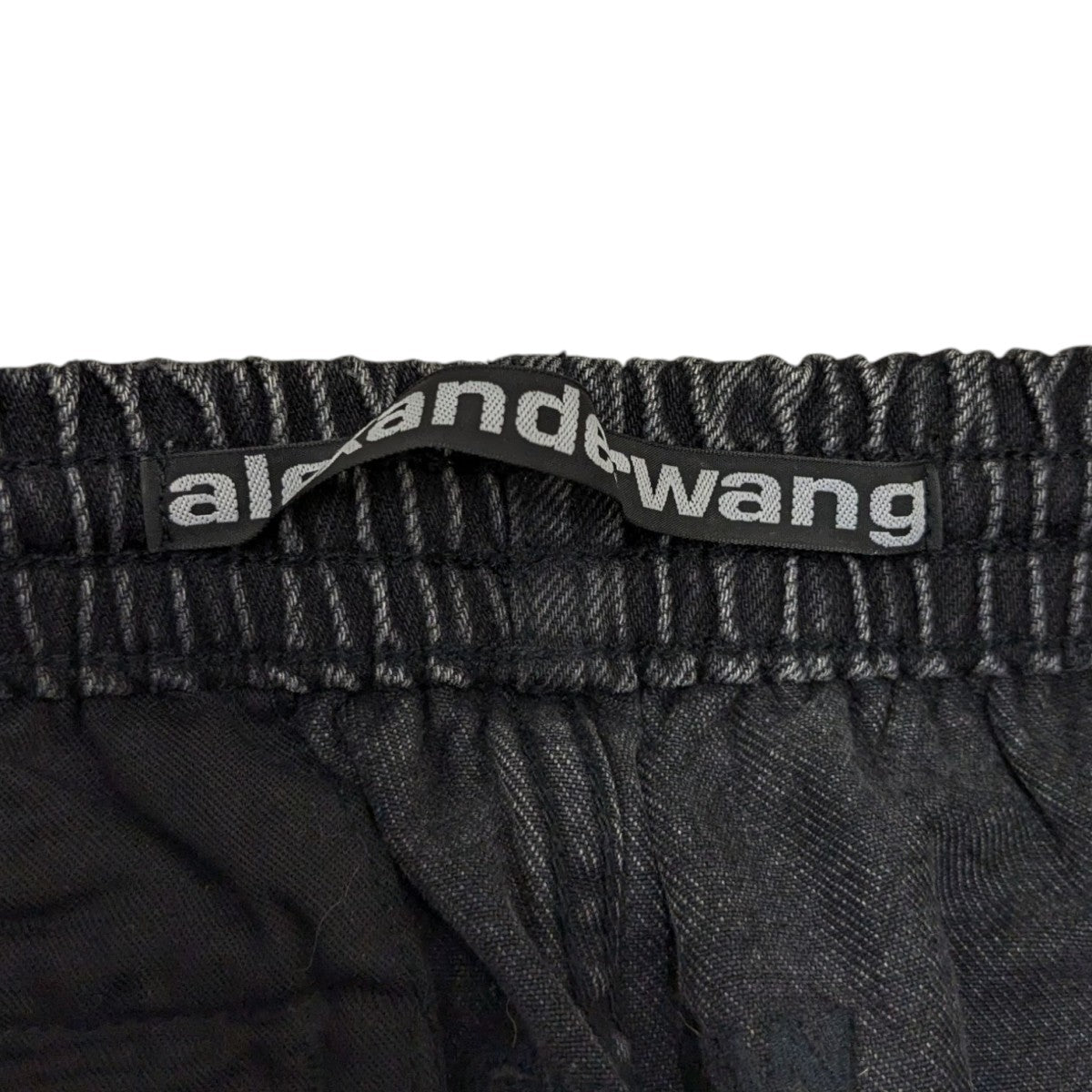 alexanderwang 総柄ロゴ　ブラック　デニムパンツ　28サイズ ALEXANDER WANG(アレキサンダーワン) デニムパンツ ブラック