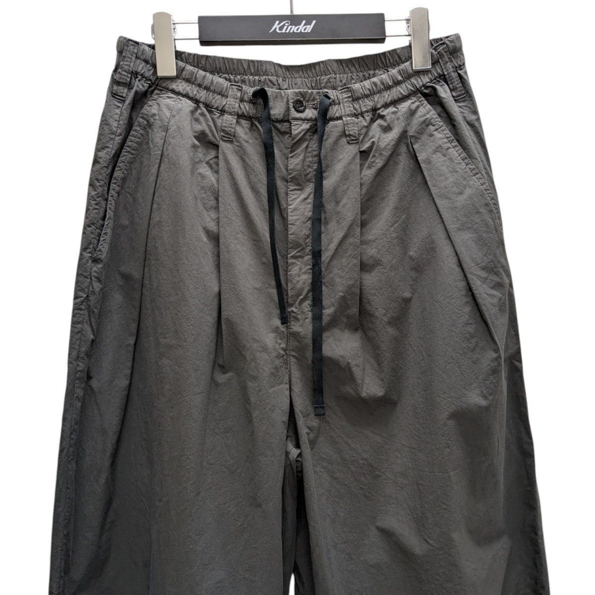 パンツ ancellm 25ss SUEDE WIDE TUCK SLACKS SUEDE WIDE TUCK SLACKS(BLACK) – ANCELLM