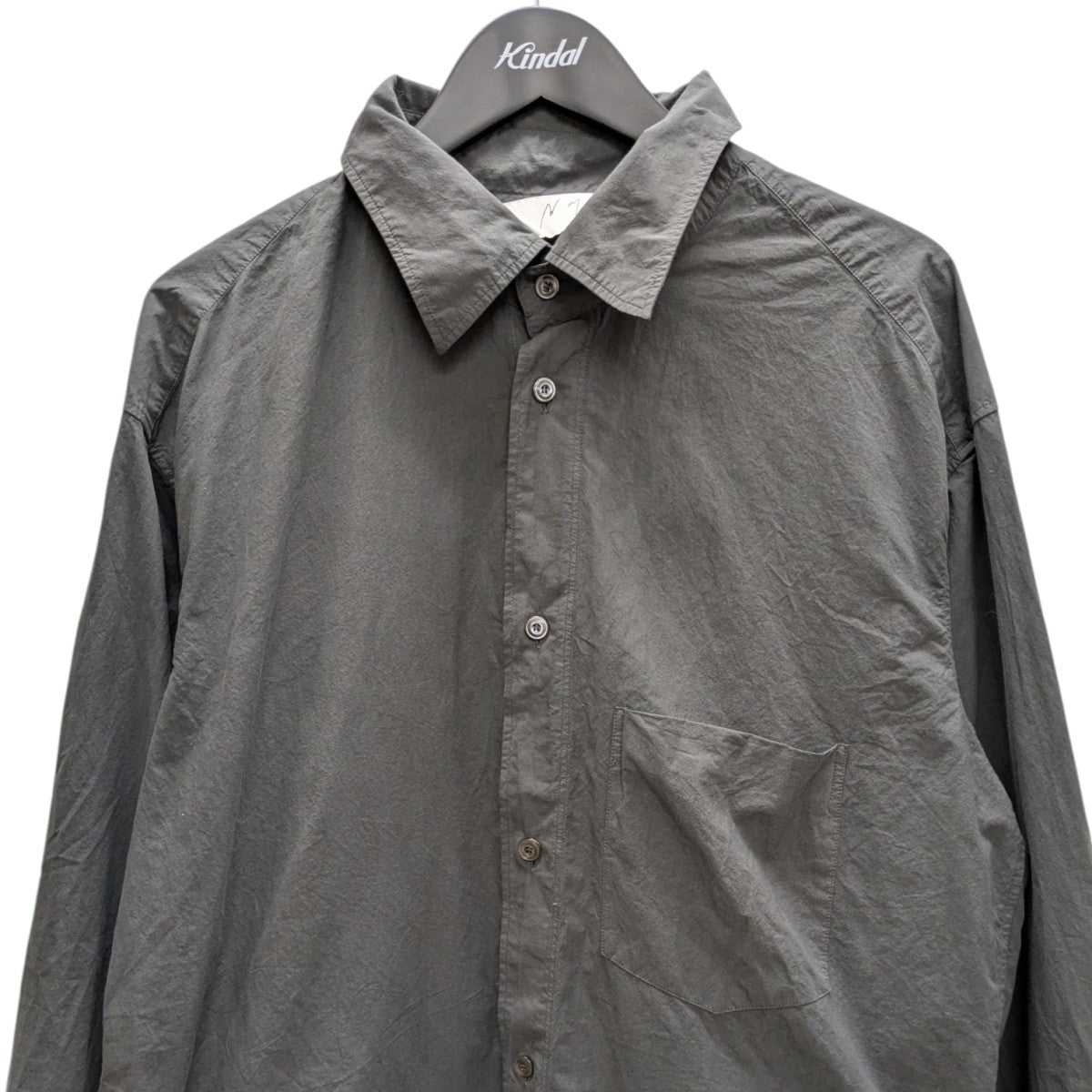ANCELLM 25SS coelacanth別注 DYED SHRINK OVER SHIRT オーバーシャツ 古着・中古-2枚目のアイテム画像